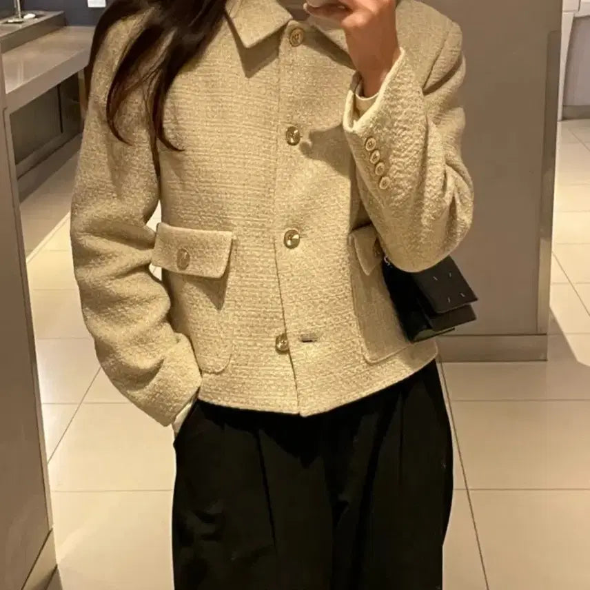 [BUNJANG] ZBVT Tweed Jacket / 조이드비비에 트위드자켓F