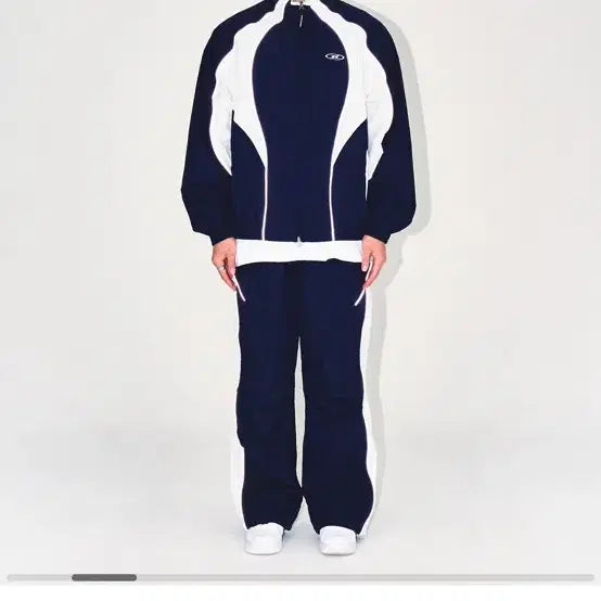 [BUNJANG] Born to Win Block Navy Windbreaker Set / 본투윈 블록 네이비 바람막이 세트