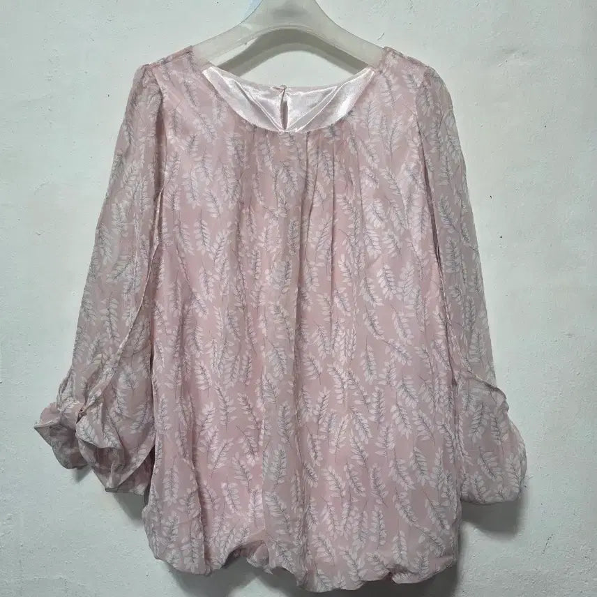 [BUNJANG] Floral Pattern Long Sleeve Blouse / 여성 플라워 패턴 긴팔 블라우스