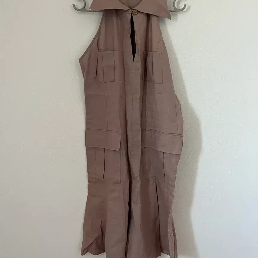 [BUNJANG] Linen Halter Neck Dress / 린넨 홀터넥 원피스