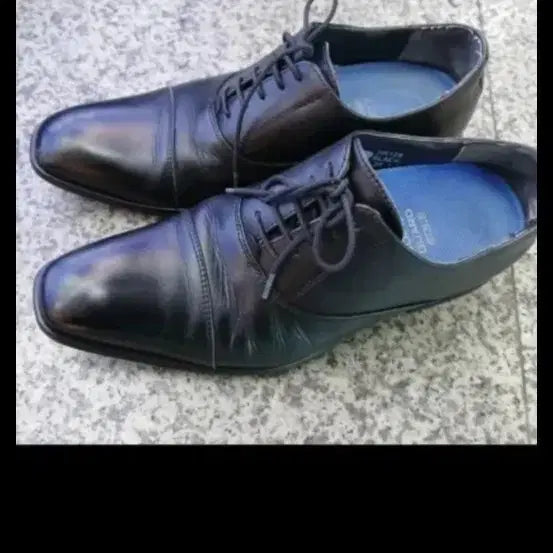 [BUNJANG] Generic Black Leather Shoes 255mm / 남성 검정 구두 255mm