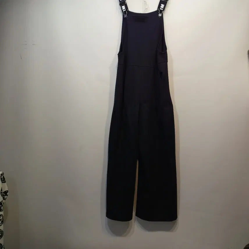 [BUNJANG] Black Wide Strap Jumpsuit 28 Size / 블랙 와이드 멜빵 바지 점프수트 28사이즈 봄가을 62131