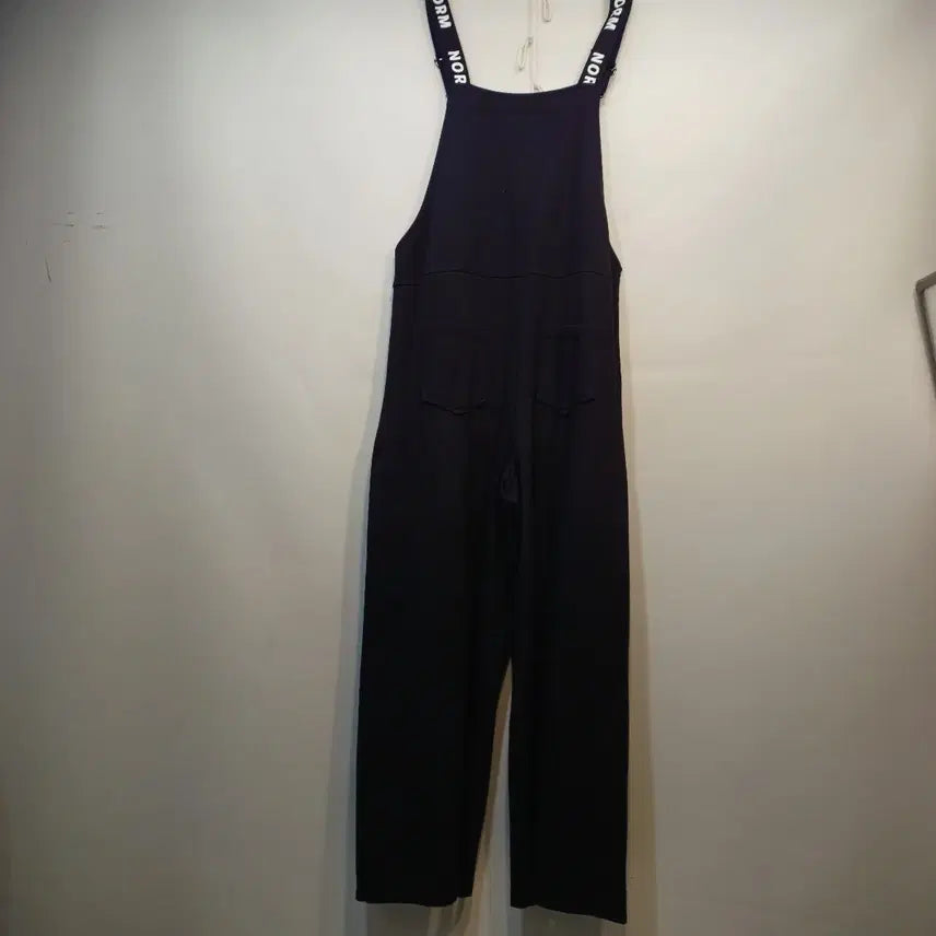 [BUNJANG] Black Wide Strap Jumpsuit 28 Size / 블랙 와이드 멜빵 바지 점프수트 28사이즈 봄가을 62131