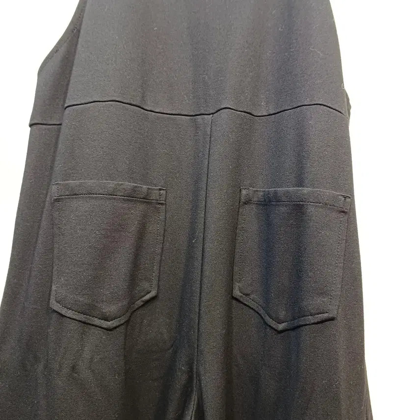 [BUNJANG] Black Wide Strap Jumpsuit 28 Size / 블랙 와이드 멜빵 바지 점프수트 28사이즈 봄가을 62131