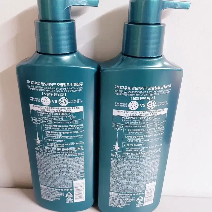 [BUNJANG] 닥터그루트 밀도케어 샴푸400ml2개일괄 / 닥터그루트 밀도케어 샴푸400ml2개일괄