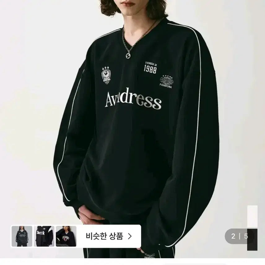 [BUNJANG] Urban Dress Chelsea Sweatshirt Black S / 어반드레스 Chelsea 스웻셔츠 블랙 S