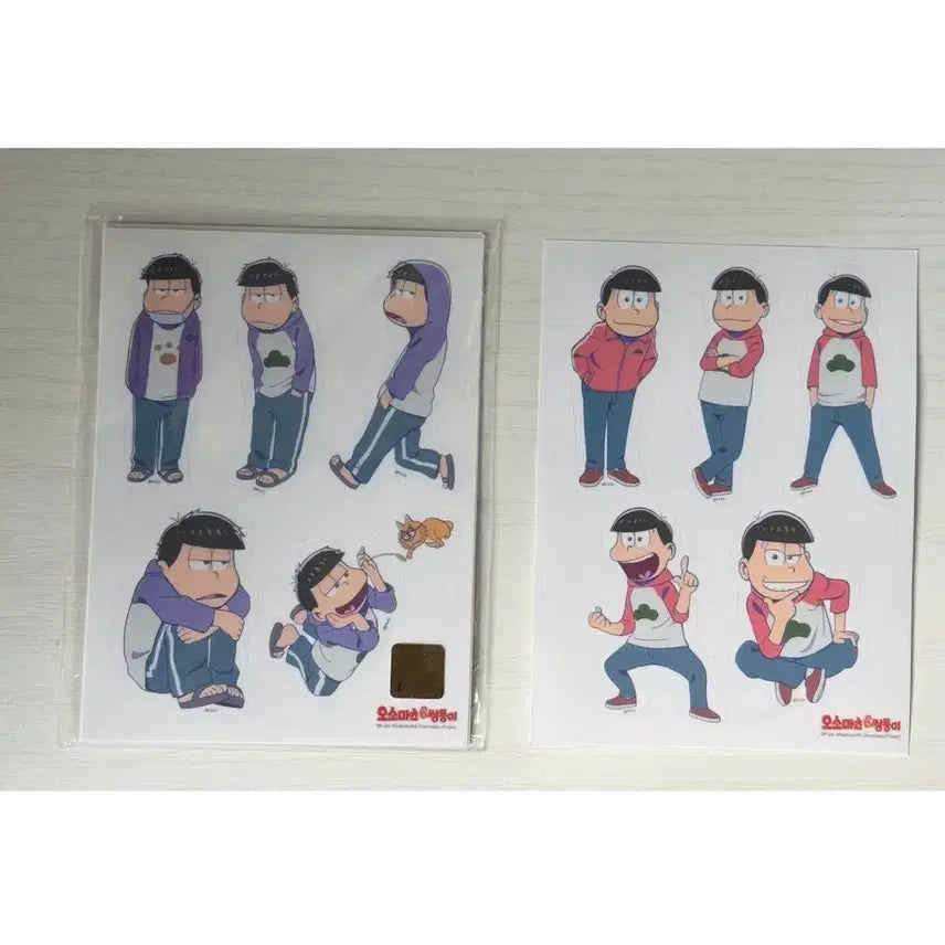 [BUNJANG] Osomatsu-san Twin Sticker Set / 오소마츠 스티커