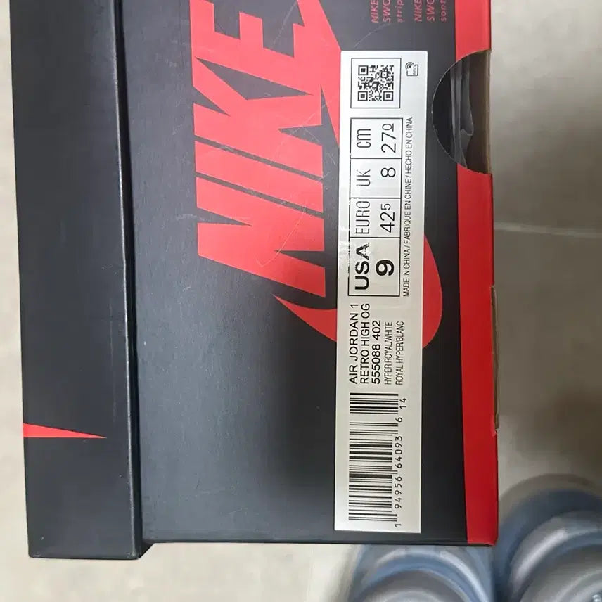 [BUNJANG] Nike Air Jordan 1 High Hyper Royal (Size 270) / 거의새거) 나이키 조던1 하이 하이퍼로얄 270