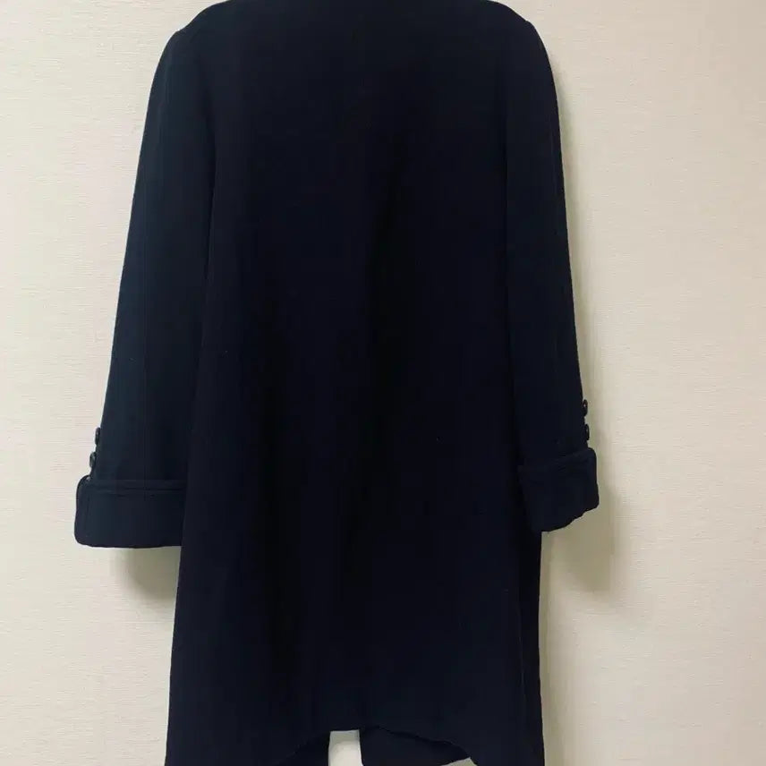 [BUNJANG] Cashmere Blend Navy Half Coat / 캐시혼방 하프코트