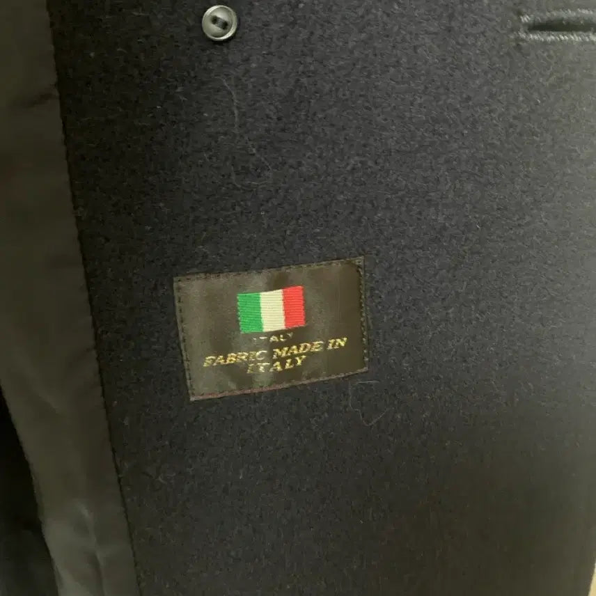 [BUNJANG] Cashmere Blend Navy Half Coat / 캐시혼방 하프코트