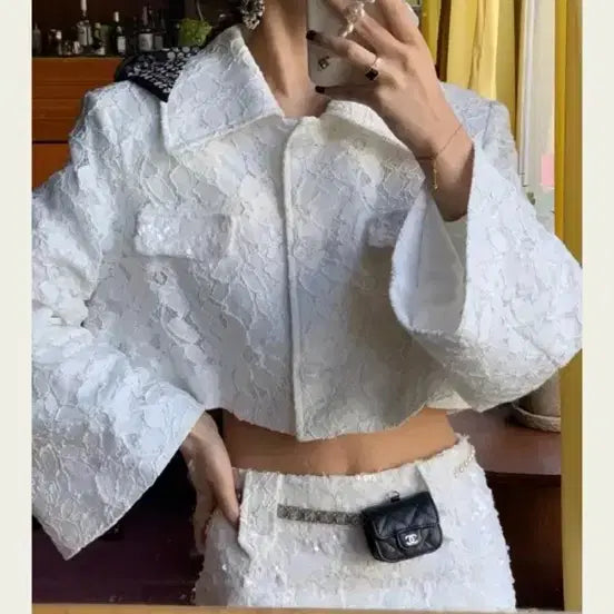 [BUNJANG] Seo Cookie White Lauren Jacket / 서쿠키 화이트로렌 자켓