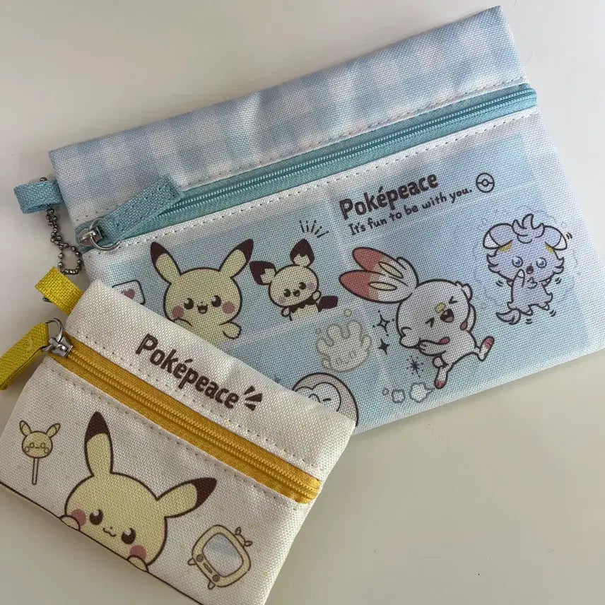 [BUNJANG] Pokemon Scorbunny Espurr Pichu Pouch Set / 포켓몬스터 포켓피스 포케피스 포켓몬 파우치 세트 염버니 냐스퍼 피츄
