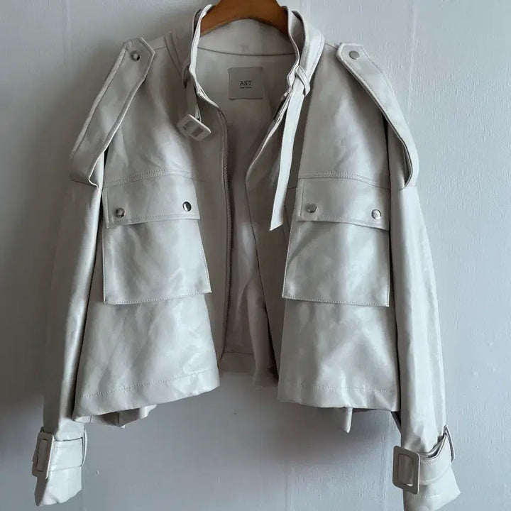 [BUNJANG] Oversized Faux Leather Jacket / 오버사이즈 페이크 가죽자켓