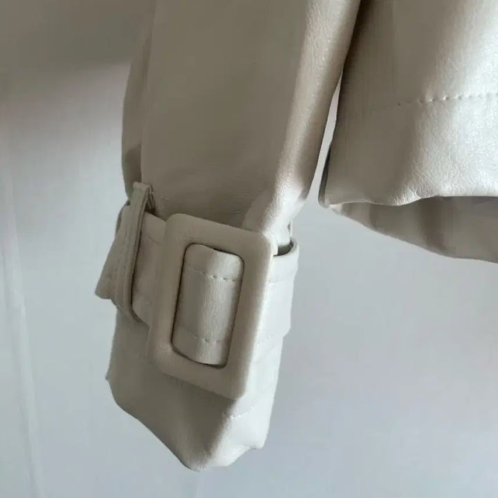 [BUNJANG] Oversized Faux Leather Jacket / 오버사이즈 페이크 가죽자켓