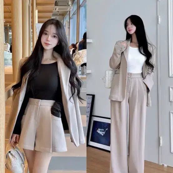 [BUNJANG] Mayoon Mink Fleece 3-Piece Set - Black, Beige, Ivory / 새상품 메이윤 밍크기모 3피스 셋업 블랙 베이지 아이보리
