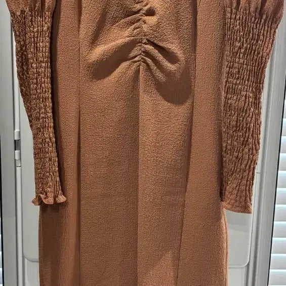 [BUNJANG] Wunderkind Shirring Long Dress / 분더캄머 셔링 롱 원피스