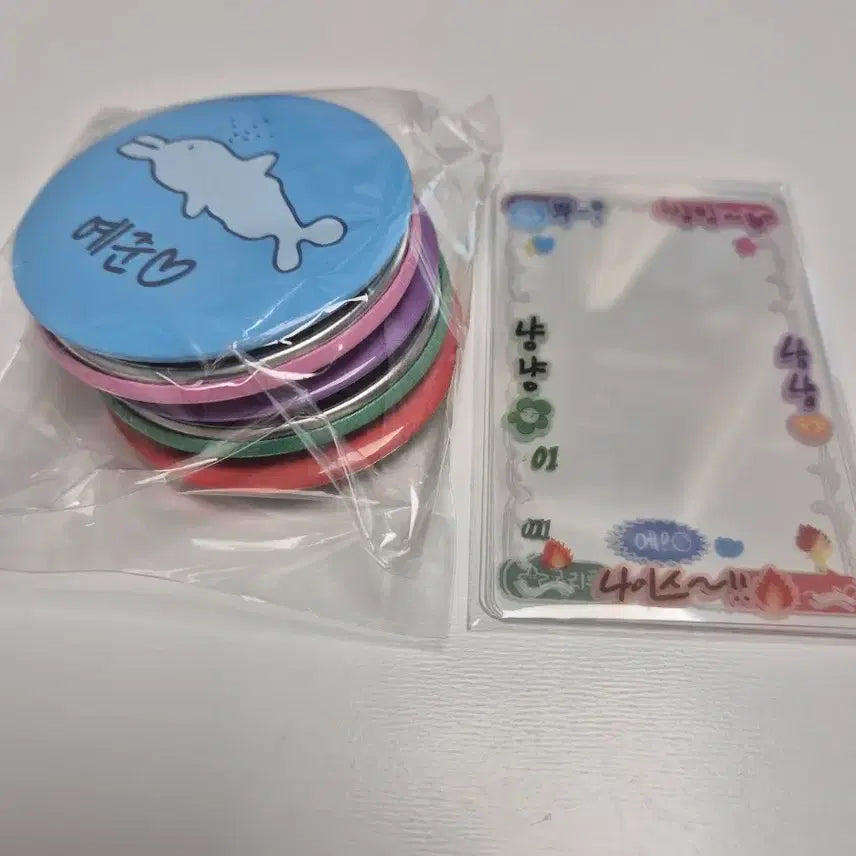 [SOLD OUT] 플레이브 케타포 미개봉 캔뱃지 손글씨 투명포카 일괄