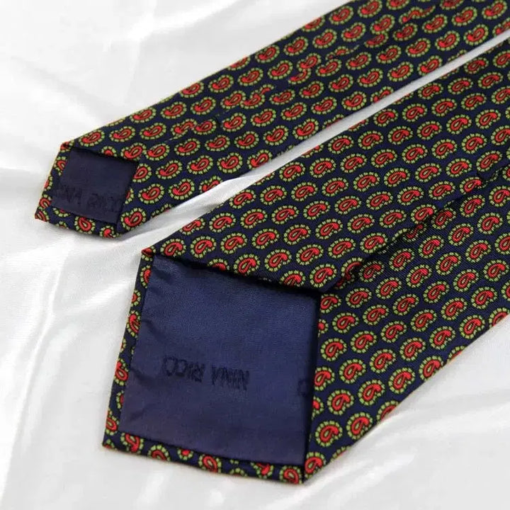[BUNJANG] Nina Ricci Paisley Silk Tie / 니나리치 9cm S등급 프랑스 페이즐리 남자 명품 넥타이