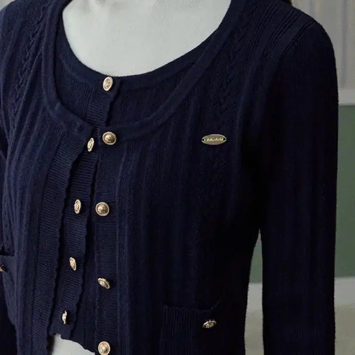 [BUNJANG] LaluneDuCiel Two-Piece Cardigan Knit Skirt Set / LaluneDuCiel 라룬듀시엘 투피스 가디건 니트 스커트 셋업
