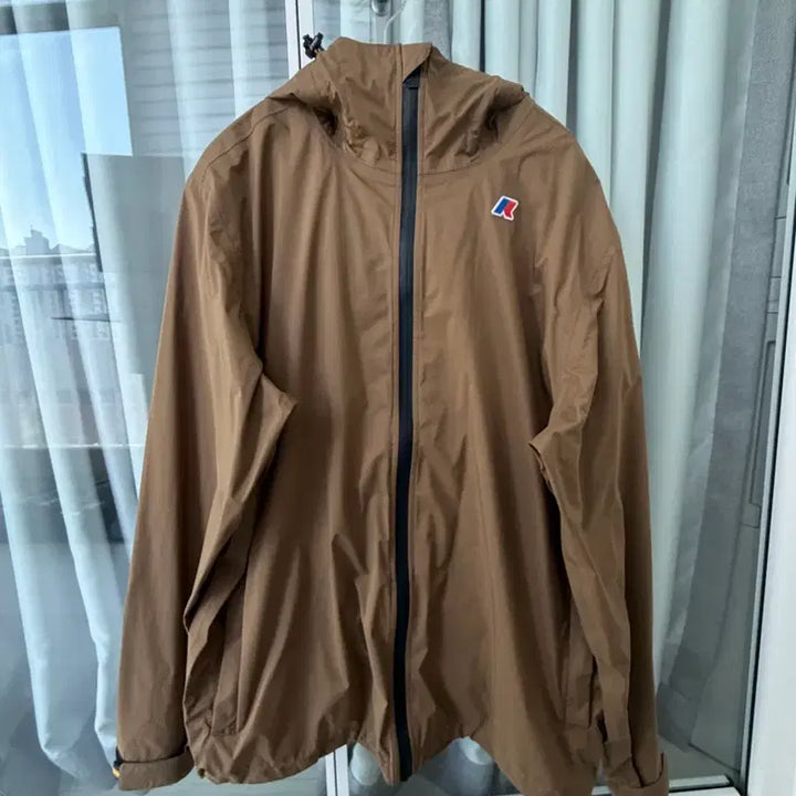 [BUNJANG] K-Way Chamel Travel Jacket (Khaki Brown, L) / 까웨 샤멜 트래블 자켓 L사이즈
