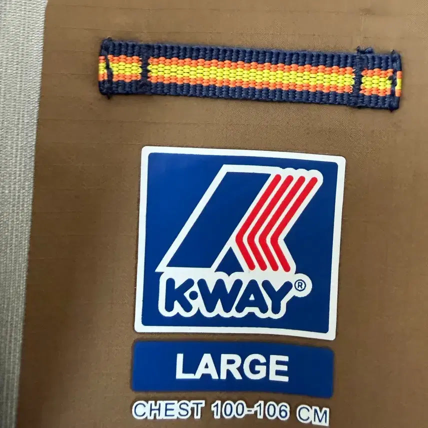 [BUNJANG] K-Way Chamel Travel Jacket (Khaki Brown, L) / 까웨 샤멜 트래블 자켓 L사이즈