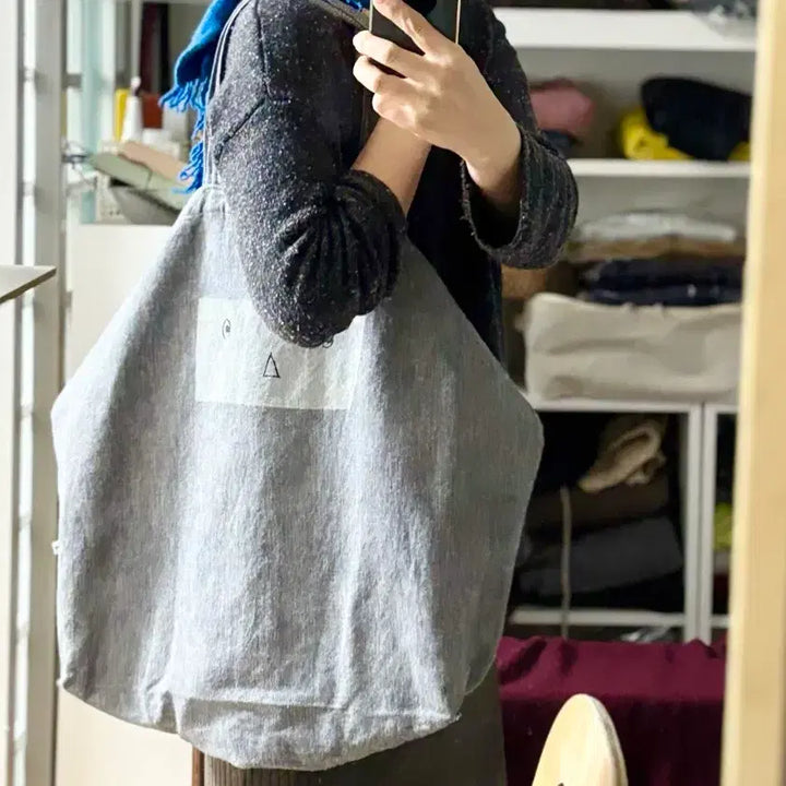 [BUNJANG] Mina Perhonen Denim Tote Bag / 미나페르호넨 가방
