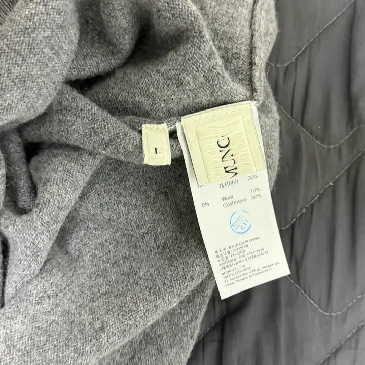 [BUNJANG] UmaMung Cashmere Gray Cardigan / 우마뭉 캐시미어 가디건 그레이 L
