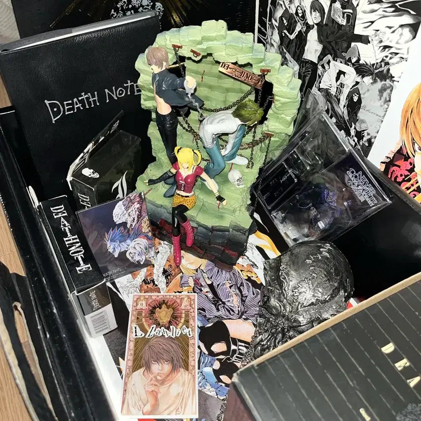 [BUNJANG] Death Note Death Box Figure / 데스노트 데스박스 피규어/ 일러스트집&원화지/ 스컬