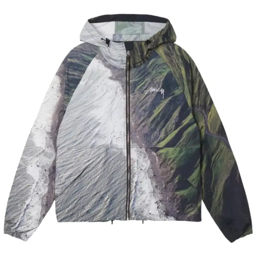 [BUNJANG] Stussy Da-i Beach Shell Windbreaker Jacket / [2XL] 스투시 다이 비치 쉘 바람막이 멀티 컬러