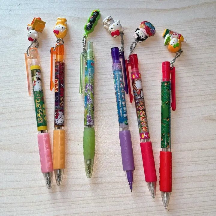 [BUNJANG] Vintage Hello Kitty Bundle Set / 일괄)고전키티볼펜/샤프/킽스/키티스트랩/오렌지/검은콩
