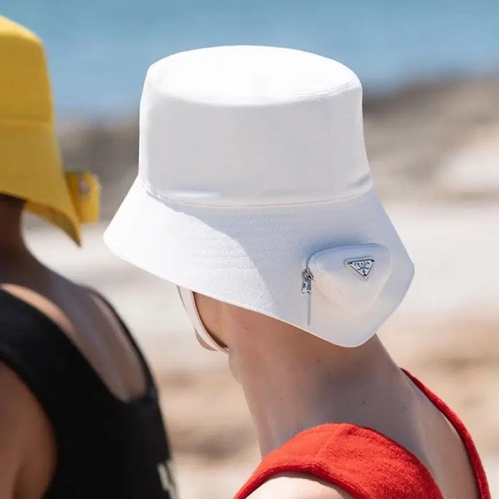 [BUNJANG] Prada Re-Nylon Bucket Hat XL White / 새상품 프라다 리나일론 버킷햇 XL 사이즈 화이트 컬러