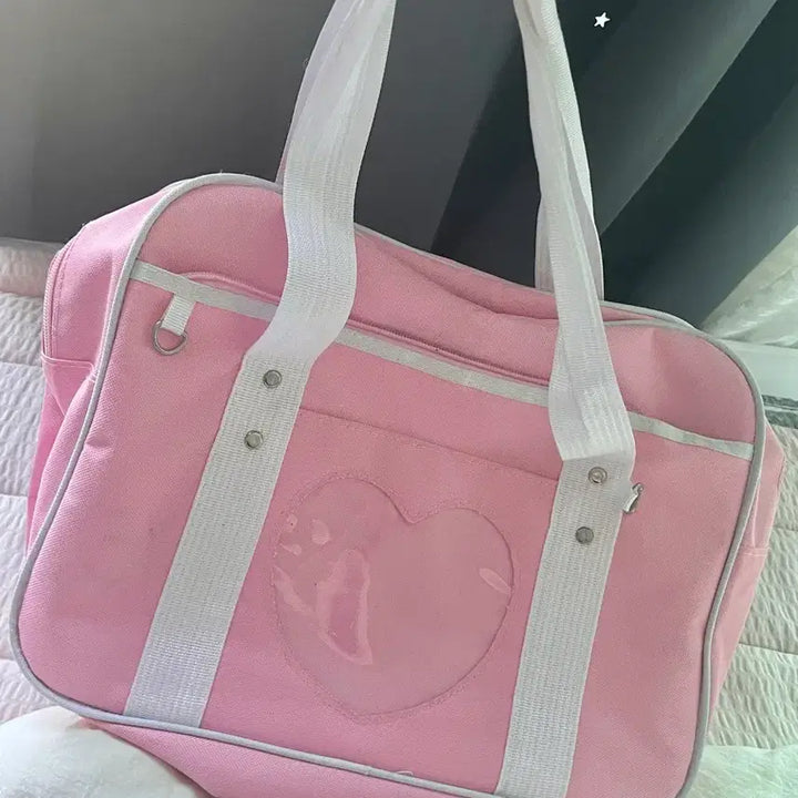 [BUNJANG] Pink Ita Bag Tote Shoulder Bag / 핑크 이타백 토트백 갸루 일녀 숄더백 가방 빈티지