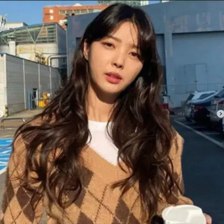 [BUNJANG] BocaBoca Argyle Knit Cardigan / 보카바카 아가일 니트