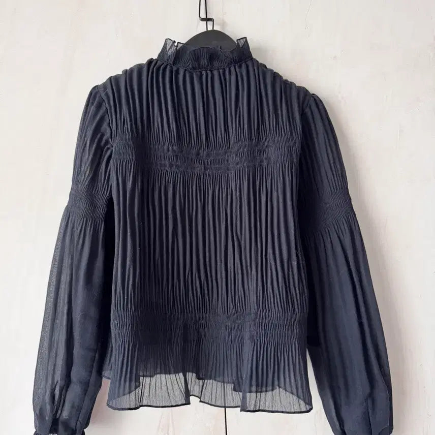 [BUNJANG] MINE Pleated Blouse (Size 55) / 새상품 한섬 MINE 주름 블라우스 (55사이즈)