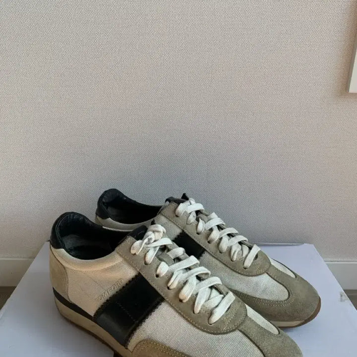 [BUNJANG] Tom Ford Oxford Black and White Sneakers / 톰포드 스니커즈 오포드 검흰 8.5