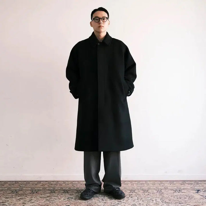 [BUNJANG] NoClue Raglan Wool Heavy Balmacaan Coat Gray / [42] 노클루 래글런 울해비 발마칸 코트 그레이