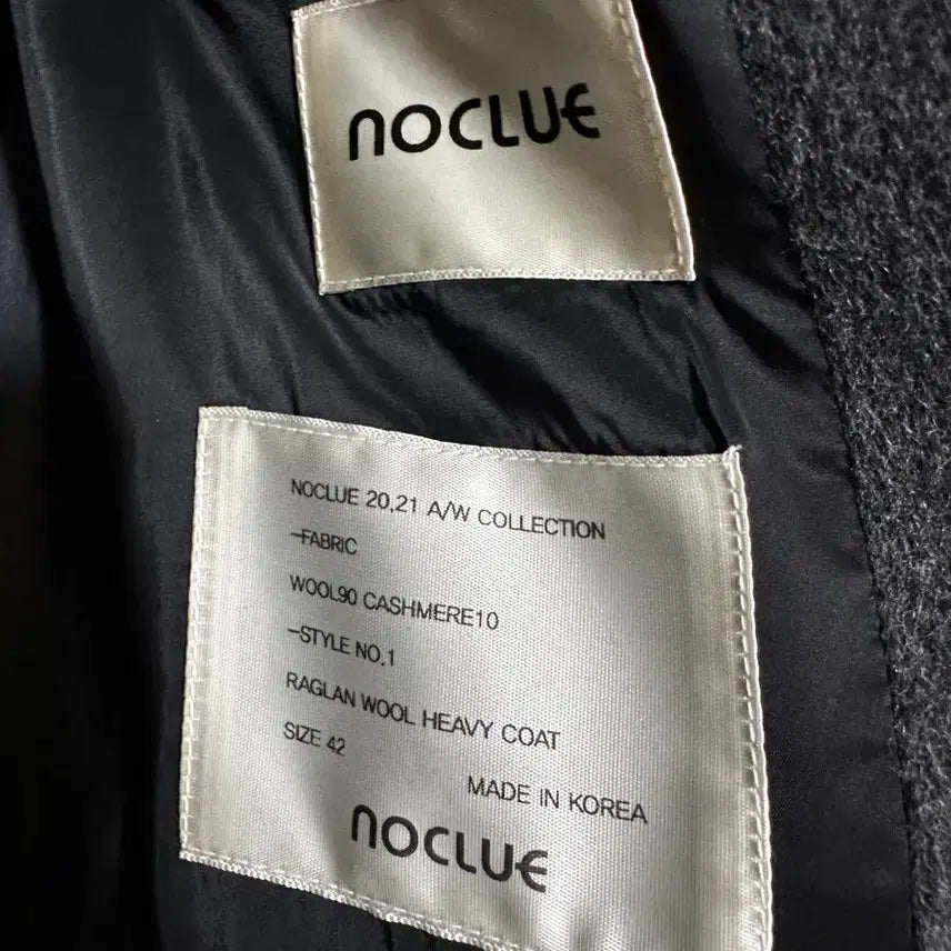 [BUNJANG] NoClue Raglan Wool Heavy Balmacaan Coat Gray / [42] 노클루 래글런 울해비 발마칸 코트 그레이