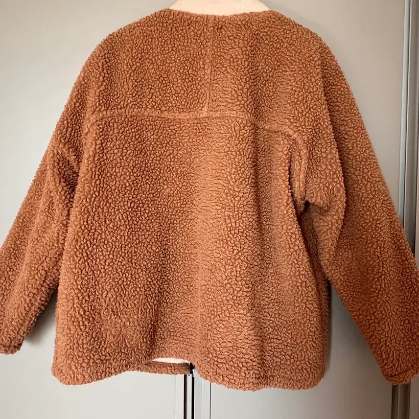 [BUNJANG] Gingham Bus Fleece Jacket / 깅엄버스 뽀글이 후리스