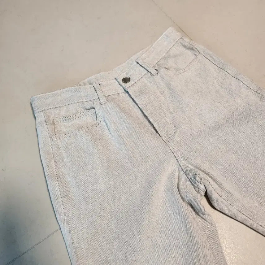 [BUNJANG] Solid Homme Light Grey Straight Fit Pants / 솔리드옴므 라이트 그레이 스트레이트 팬츠