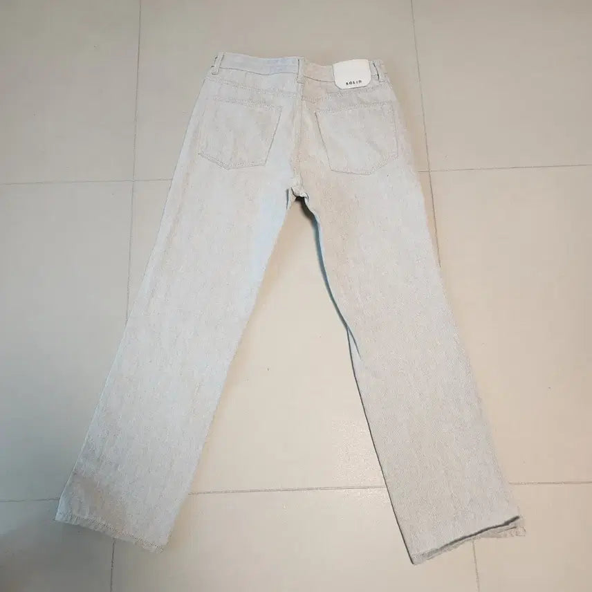 [BUNJANG] Solid Homme Light Gray Straight Pants / 솔리드옴므 라이트 그레이 스트레이트 팬츠
