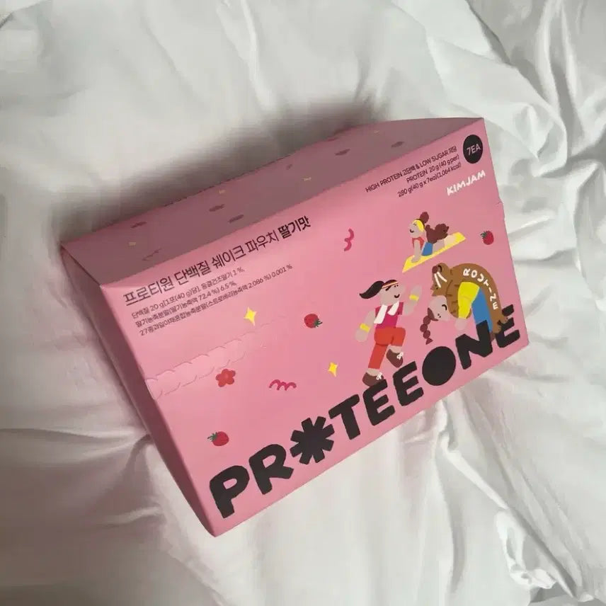 [BUNJANG] Pro-T1 Protein Shake Strawberry 7-Pack / 미개봉)프로티원 단백질 쉐이크 파우치 프로틴 보충제 new 딸기맛 7팩