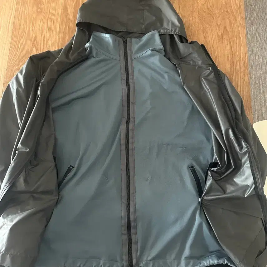 [BUNJANG] Minz Wyle I-Touch Overlap Jacket Charcoal 105 Size / 민즈와일 민스와일 아이스터치 오버랩 자켓 차콜 105사이즈