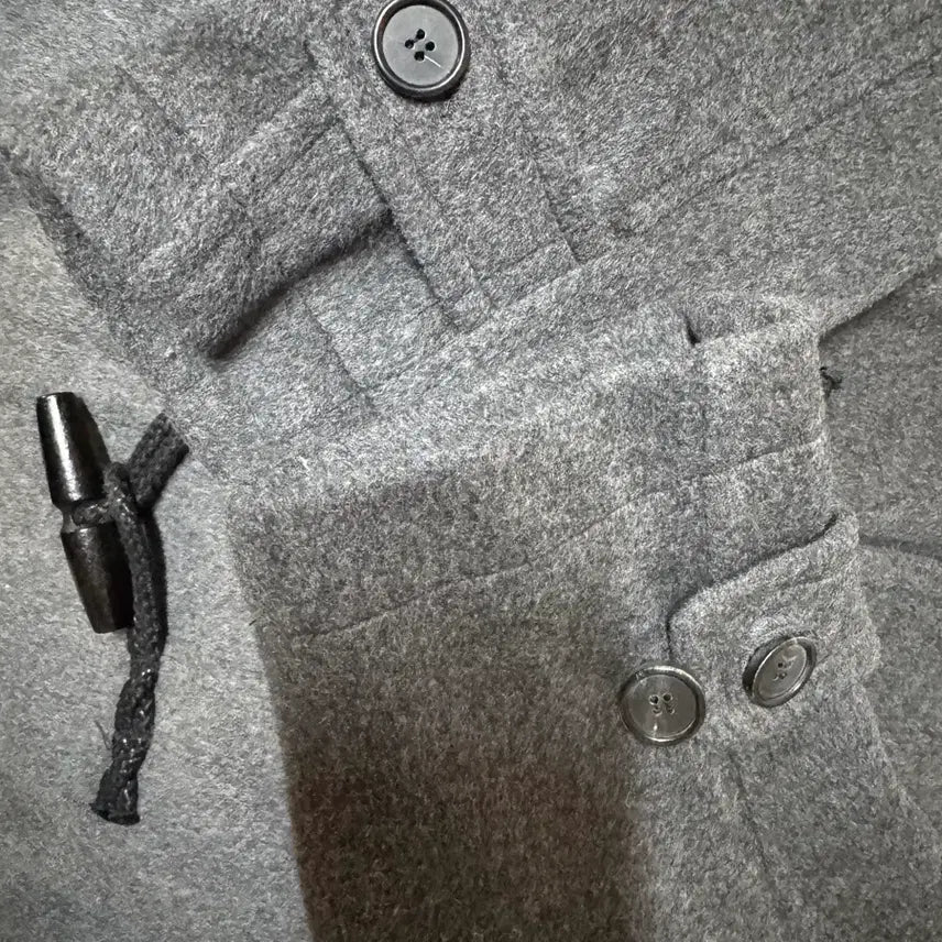 [BUNJANG] Lofi Charcoal Short Duffle Coat / 로파이 차콜 숏 더플 코트 L