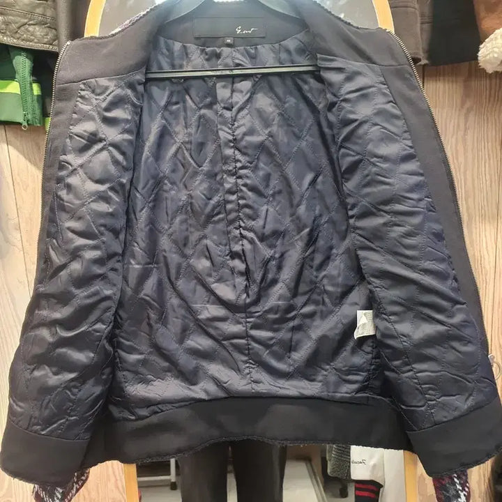 [BUNJANG] G-cut Check Quilted Wool Jacket / 지컷(G-cut) 정품 체크 퀼팅 울 자켓 (상태최상/66)