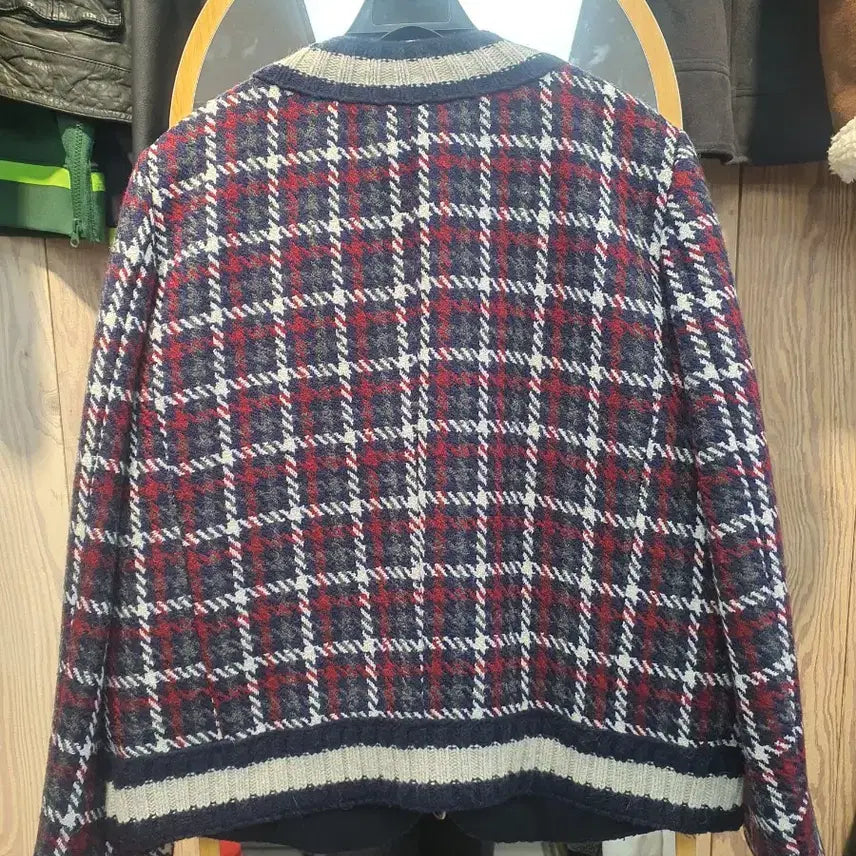 [BUNJANG] G-cut Check Quilted Wool Jacket / 지컷(G-cut) 정품 체크 퀼팅 울 자켓 (상태최상/66)