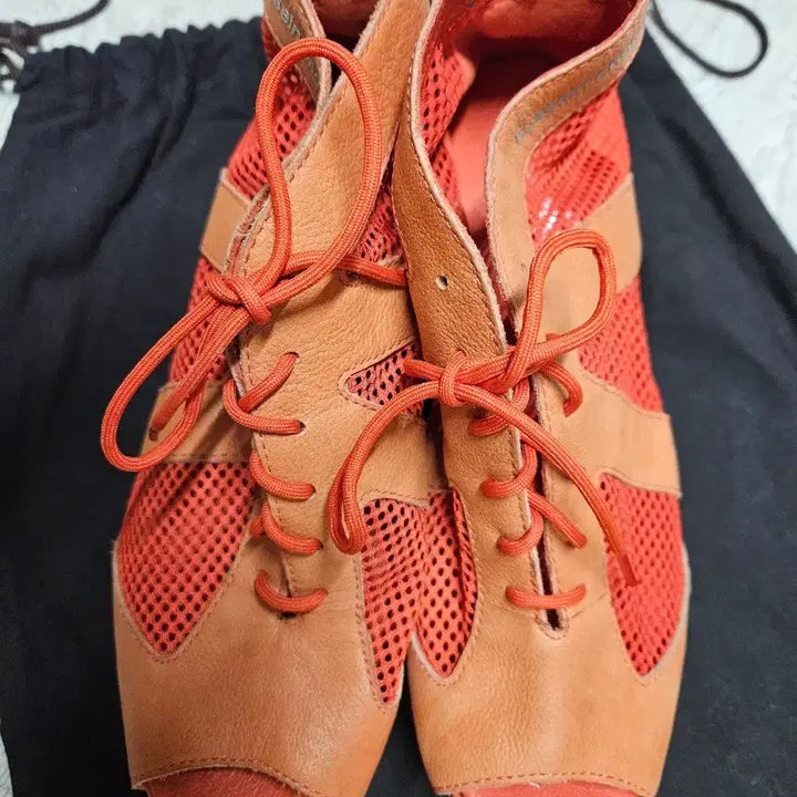 [BUNJANG] Puma Hussein Chalayan Orange Mesh Open Toe Wedge Sneakers / (미사용)푸마 후세인 샬라얀 오렌지 메쉬 오픈토 웨지운동화