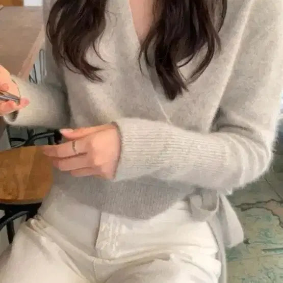 [BUNJANG] LePlain Lith Wrap Knit / (새제품/무료배송) 르플레인 lith 리스 랩 니트