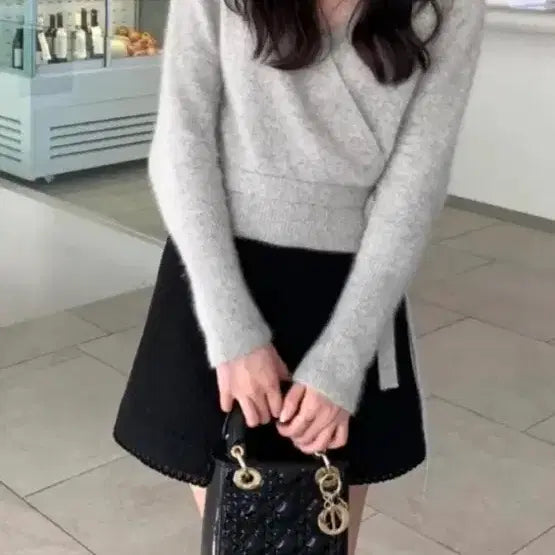 [BUNJANG] LePlain Lith Wrap Knit / (새제품/무료배송) 르플레인 lith 리스 랩 니트