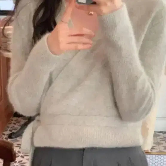 [BUNJANG] LePlain Lith Wrap Knit / (새제품/무료배송) 르플레인 lith 리스 랩 니트
