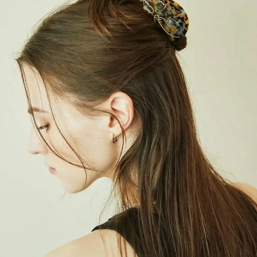 [BUNJANG] CooCooSujeTte Tortoiseshell Cat Hair Clip (Gift Package) / 쿠쿠수제뜨 토터쉘 고양이 집게핀  (선물포장 풀세트)